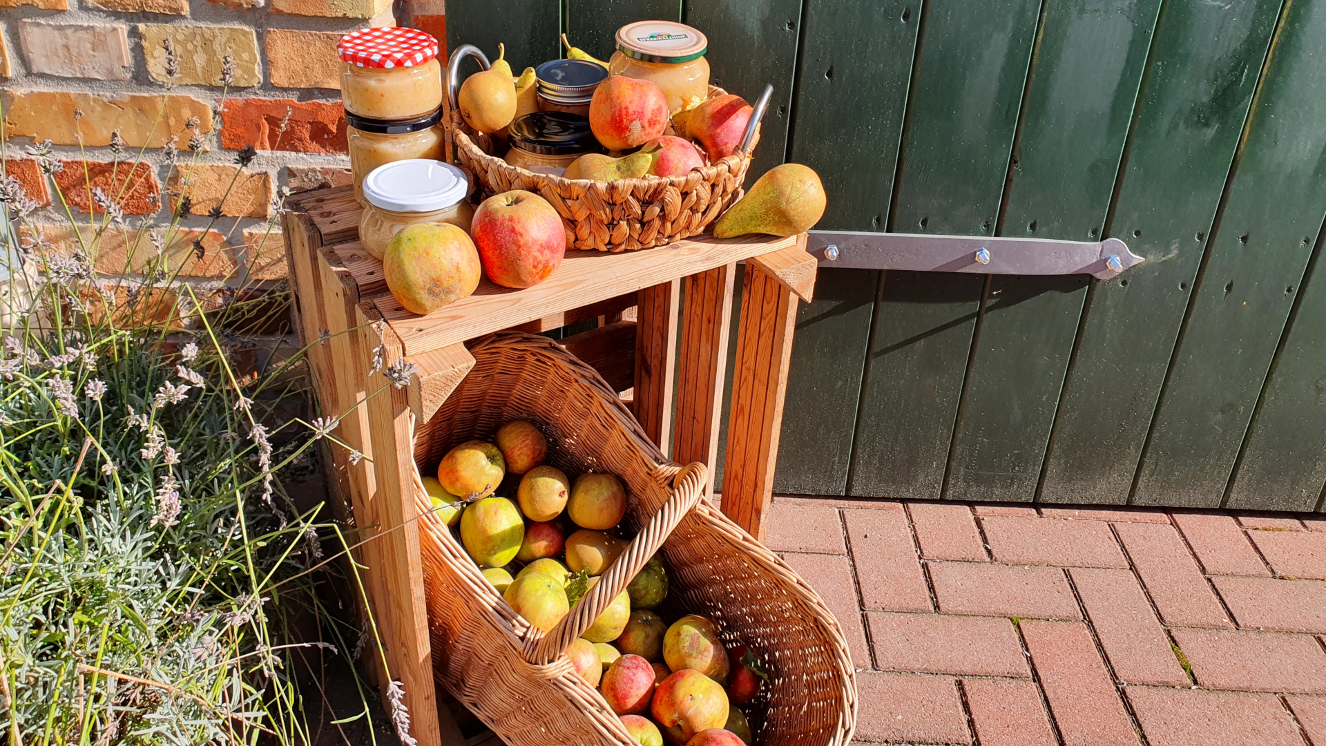 Appeldag- Backsteinkirche und Pfarrgarten Starkow